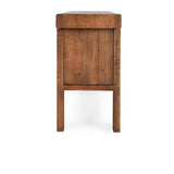 Lahey Mission Brown Solid Wood 11 Dwr Rectangle Console Table - Ornate Home