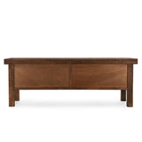 Lahey Mission Brown Solid Wood 11 Dwr Rectangle Console Table - Ornate Home