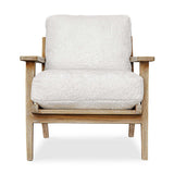 Laid Back White Sheepskin Accent Chair - Ornate Home
