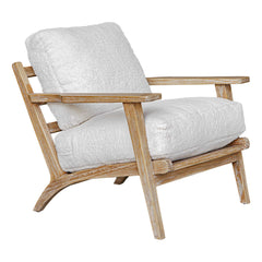 Laid Back White Sheepskin Accent Chair - Ornate Home