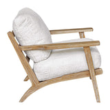 Laid Back White Sheepskin Accent Chair - Ornate Home