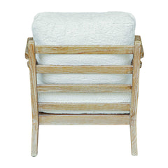 Laid Back White Sheepskin Accent Chair - Ornate Home