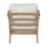 Laid Back White Sheepskin Accent Chair - Ornate Home