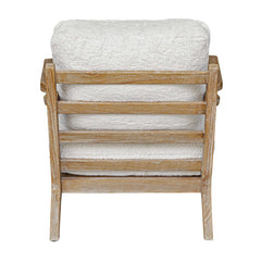 Laid Back White Sheepskin Accent Chair - Ornate Home
