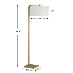 Laight Antique Brass Floor Lamp - Ornate Home