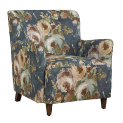 Lainey Blue Floral Upholstered Armchair - Ornate Home