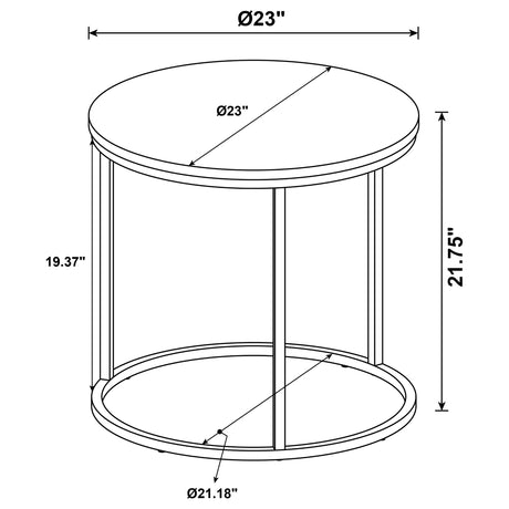 Lainey Mango Round Occasional Side End Table - Ornate Home