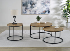 Lainey Mango Round Occasional Side End Table - Ornate Home
