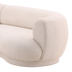 Lake Cream Chaise Sectional - Ornate Home