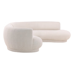 Lake Cream Chaise Sectional - Ornate Home