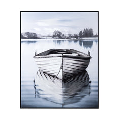 Lake It Easy Black/White Canvas - Ornate Home