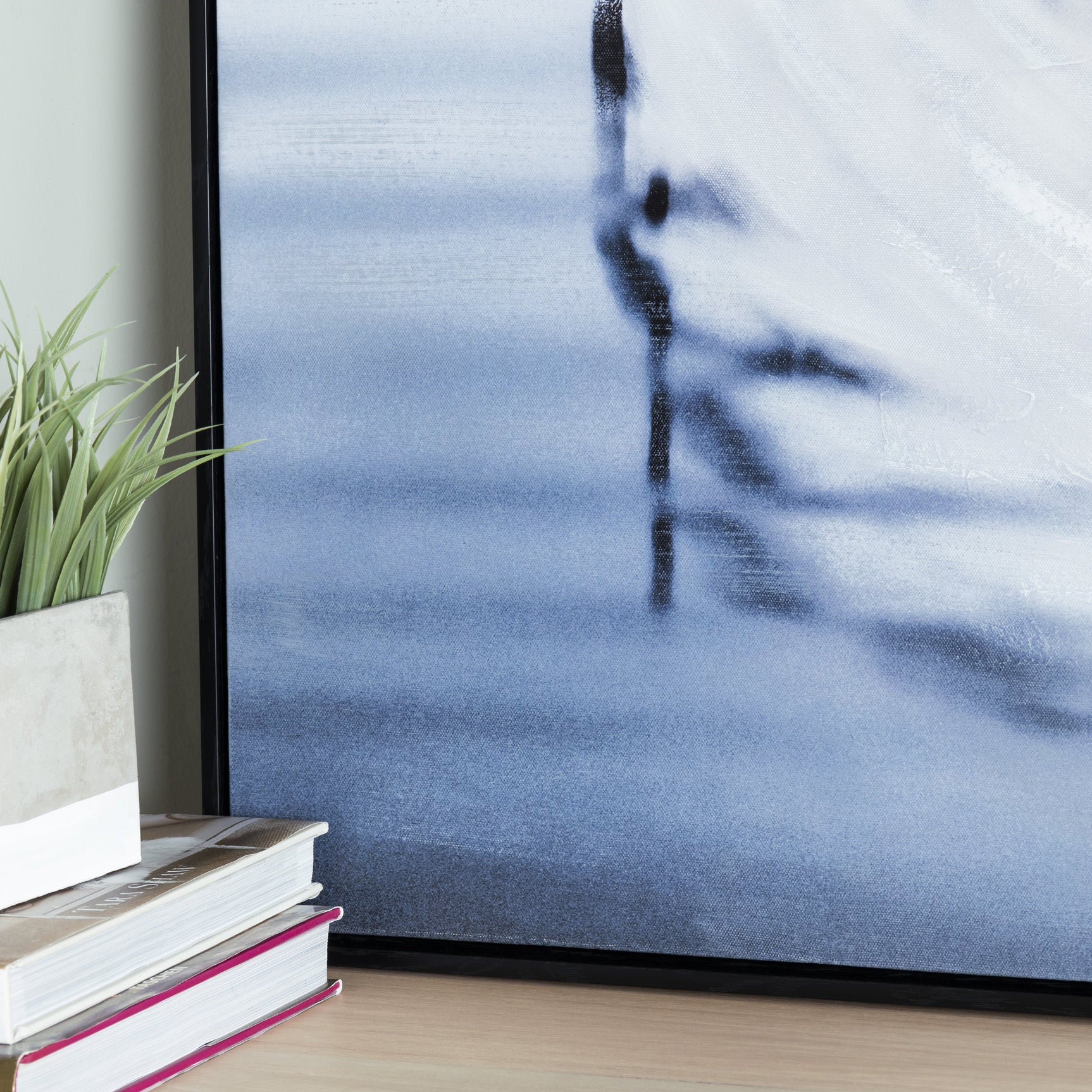 Lake It Easy Black/White Canvas