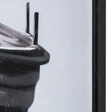 Lake It Easy Black/White Canvas