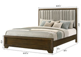 Lakecrest Brown King Panel Bed - Ornate Home
