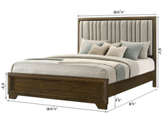 Lakecrest Brown Queen Panel Bed - Ornate Home
