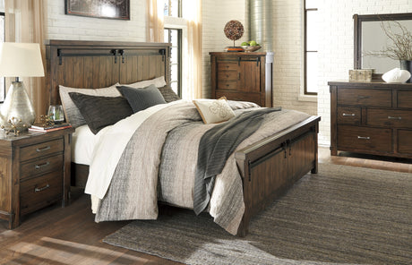 Lakeleigh Brown King Panel Bed - Ornate Home