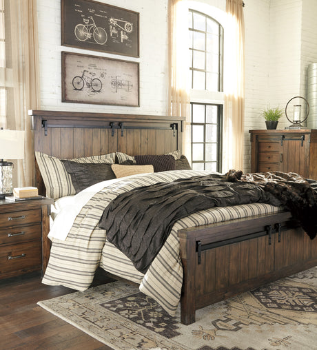 Lakeleigh Brown King Panel Bed - Ornate Home