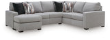 Lakepoint Nickel 2-Piece Sectional with Chaise - Ornate Home