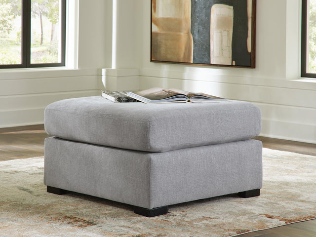 Lakepoint Nickel Oversized Accent Ottoman - Ornate Home