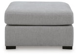 Lakepoint Nickel Oversized Accent Ottoman - Ornate Home