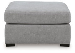 Lakepoint Nickel Oversized Accent Ottoman - Ornate Home