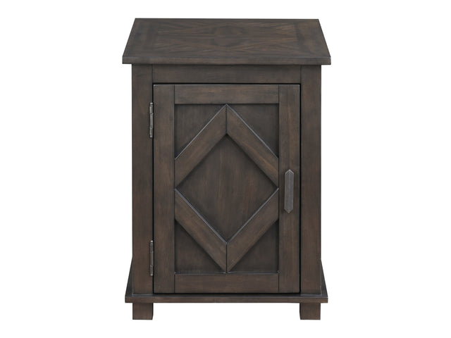 Lakeside Brown Chairside Table - Ornate Home