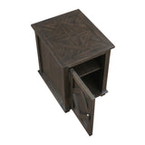 Lakeside Brown Chairside Table - Ornate Home