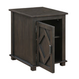 Lakeside Brown Chairside Table - Ornate Home