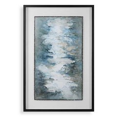 Lakeside Grande Multicolor Framed Abstract Print - Ornate Home