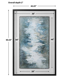 Lakeside Grande Multicolor Framed Abstract Print - Ornate Home