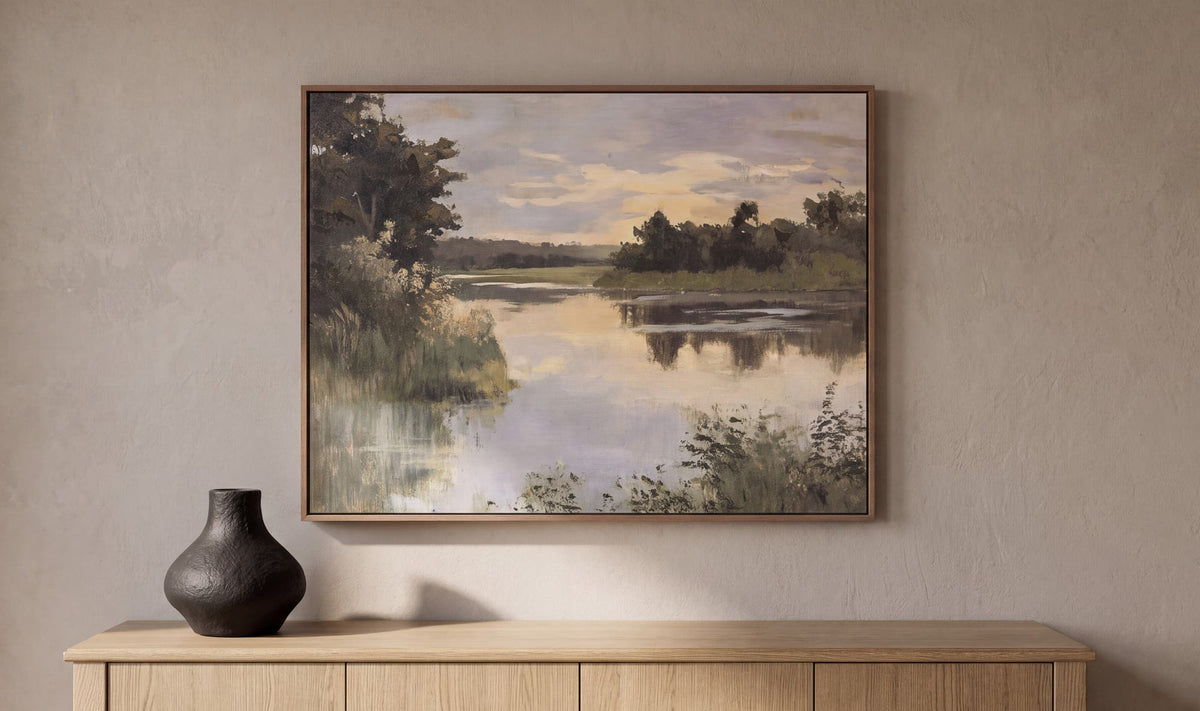 Lakeside Multi Framed Painting