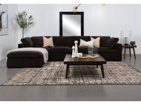 Lakeview Dark Chocolate 5-piece Modular Sectional Sofa - Ornate Home