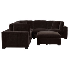 Lakeview Dark Chocolate 6-piece Modular Sectional Sofa - Ornate Home