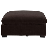Lakeview Dark Chocolate Ottoman - Ornate Home