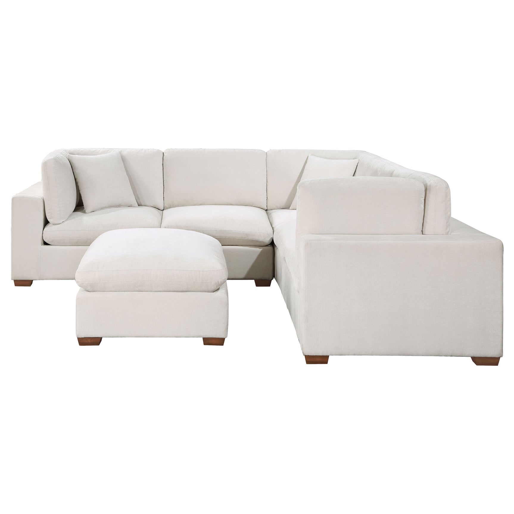 Lakeview Ivory 6-piece Modular Sectional Sofa - Ornate Home