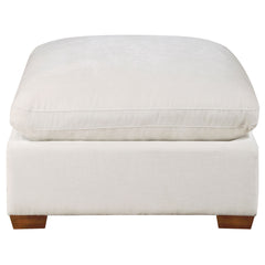 Lakeview Ivory Ottoman - Ornate Home