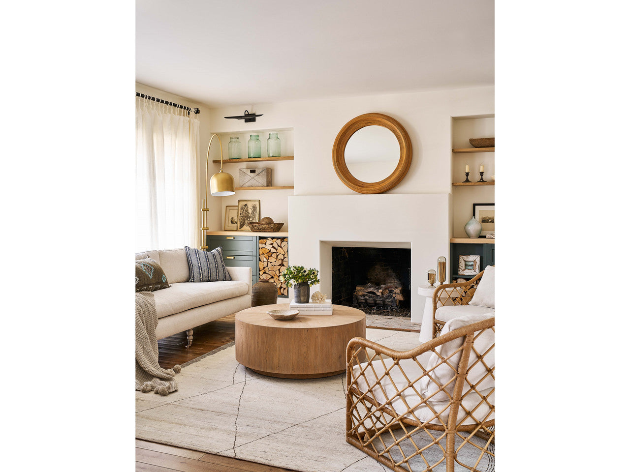 Lakeway Natural Rattan Mirror - Ornate Home