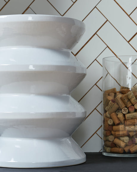 Lakiness White Stool - Ornate Home