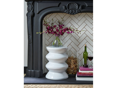 Lakiness White Stool - Ornate Home