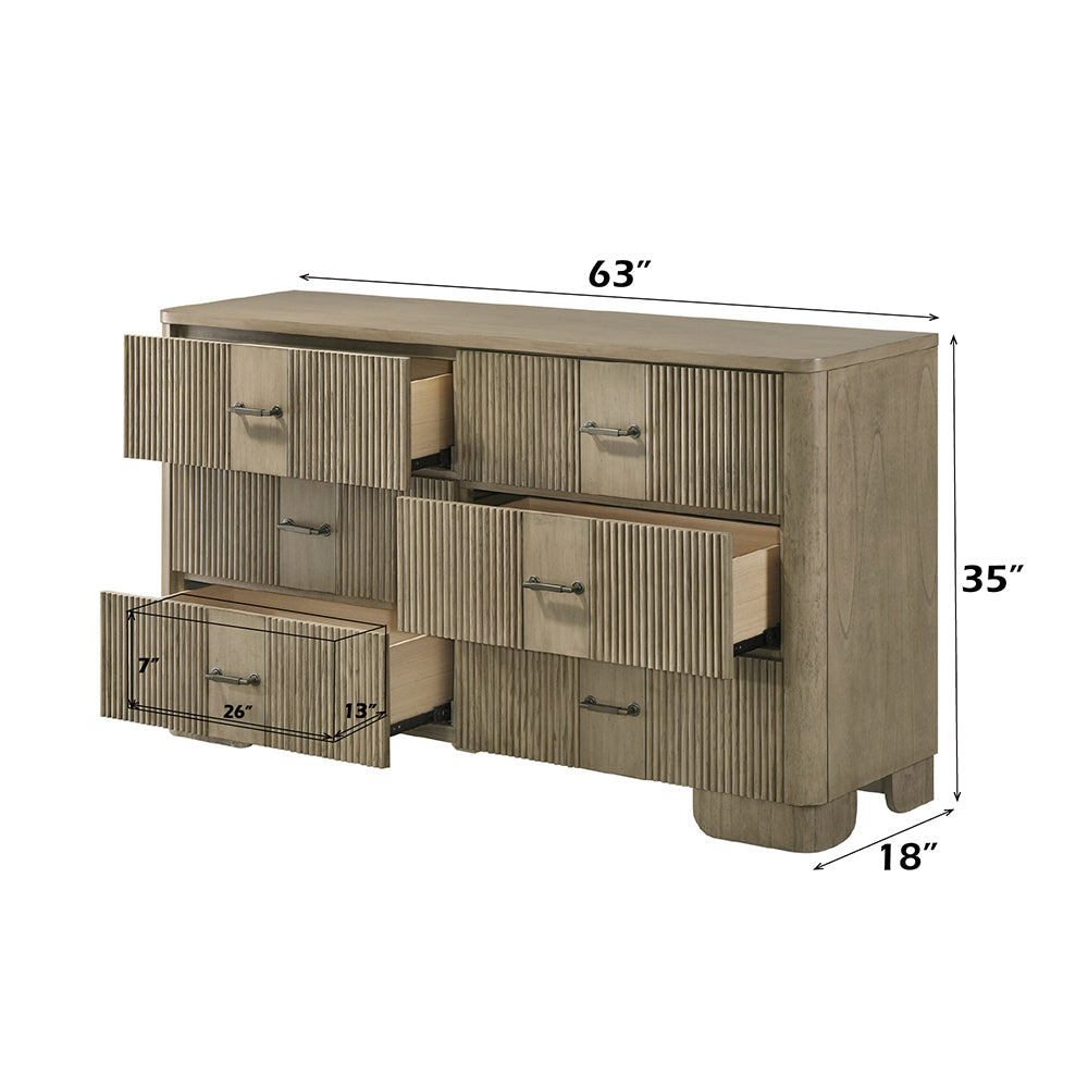 Lakkari Antique Oak Dresser - Ornate Home