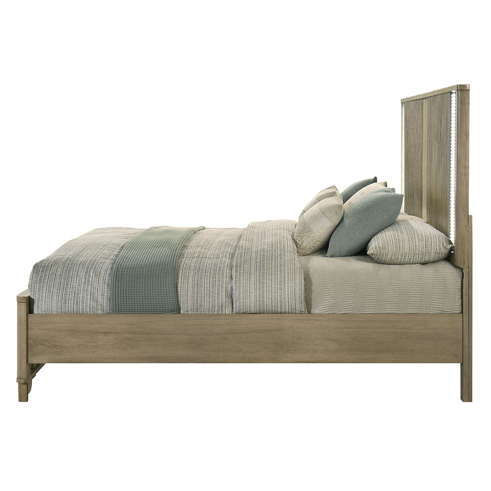 Lakkari Antique Oak Eastern King Bed - Ornate Home