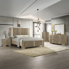 Lakkari Antique Oak Eastern King Bed - Ornate Home