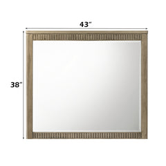 Lakkari Antique Oak Mirror - Ornate Home