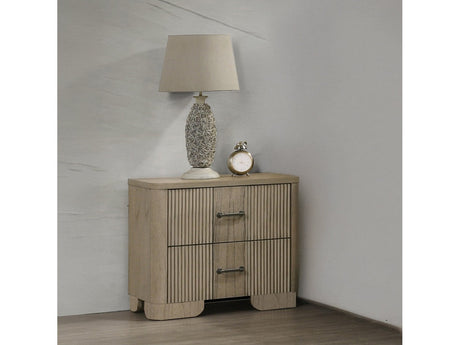 Lakkari Antique Oak Nightstand - Ornate Home