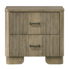 Lakkari Antique Oak Nightstand - Ornate Home