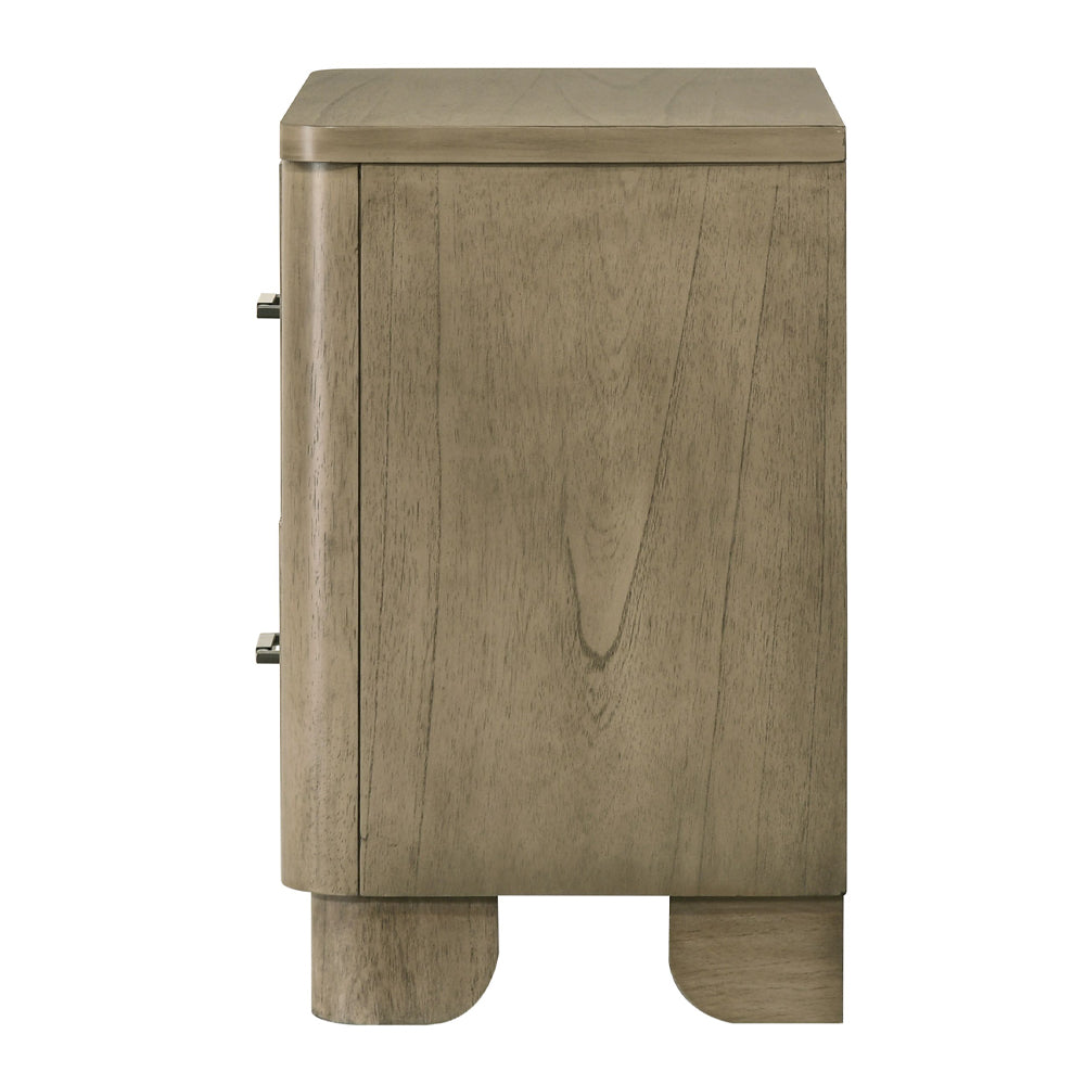 Lakkari Antique Oak Nightstand - Ornate Home