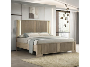 Lakkari Antique Oak Queen Bed - Ornate Home