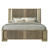 Lakkari Antique Oak Queen Bed - Ornate Home