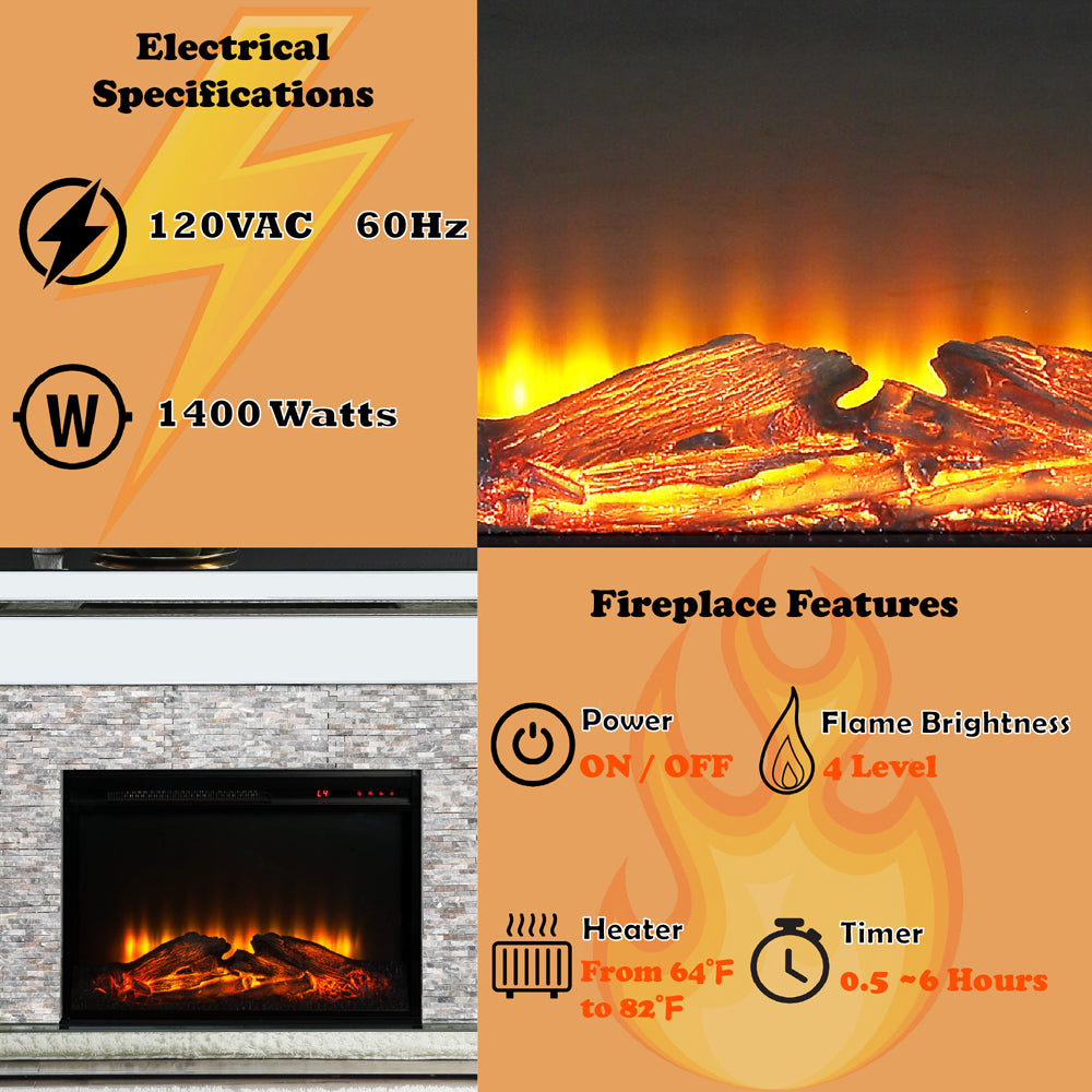 Laksha Fireplace - Ornate Home