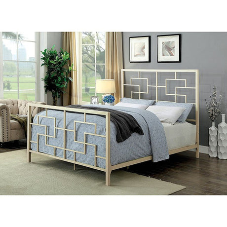 Lala White E.King Bed - Ornate Home